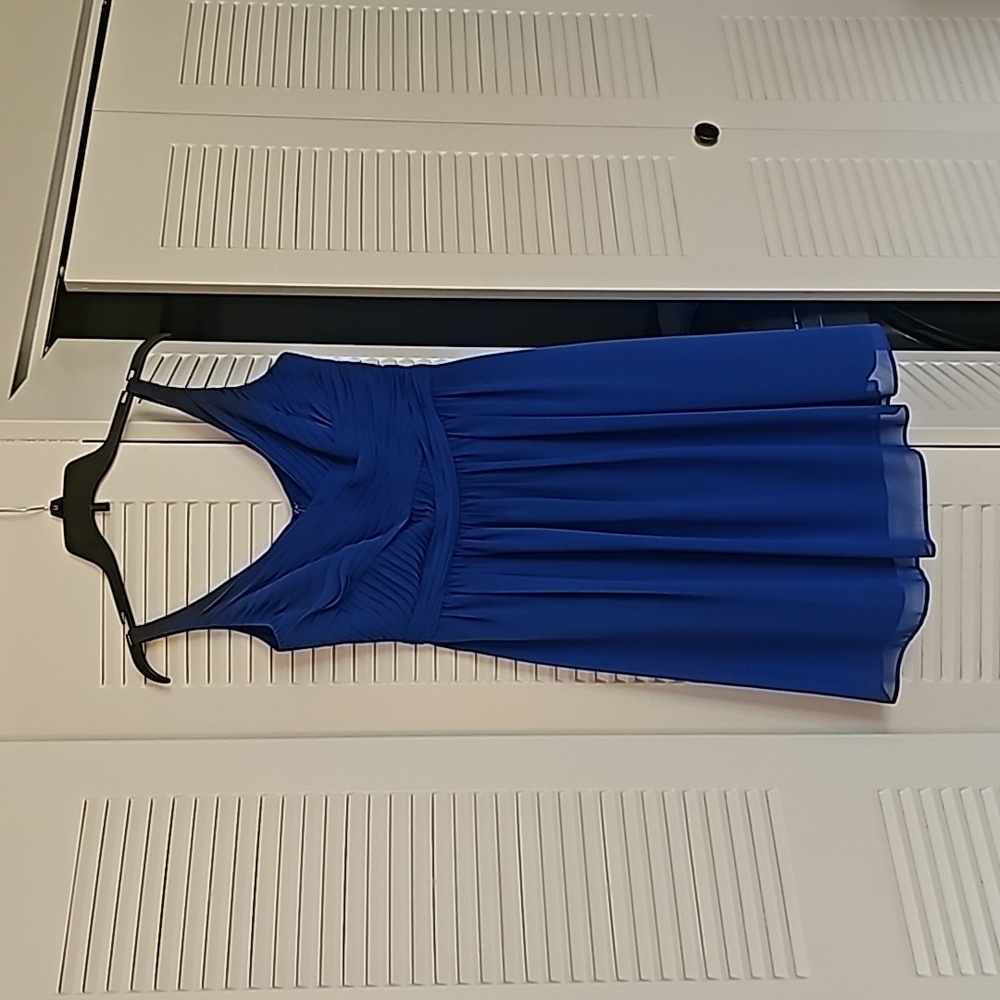 Horizon Blue, short, David’s Bridal dress. Size 8